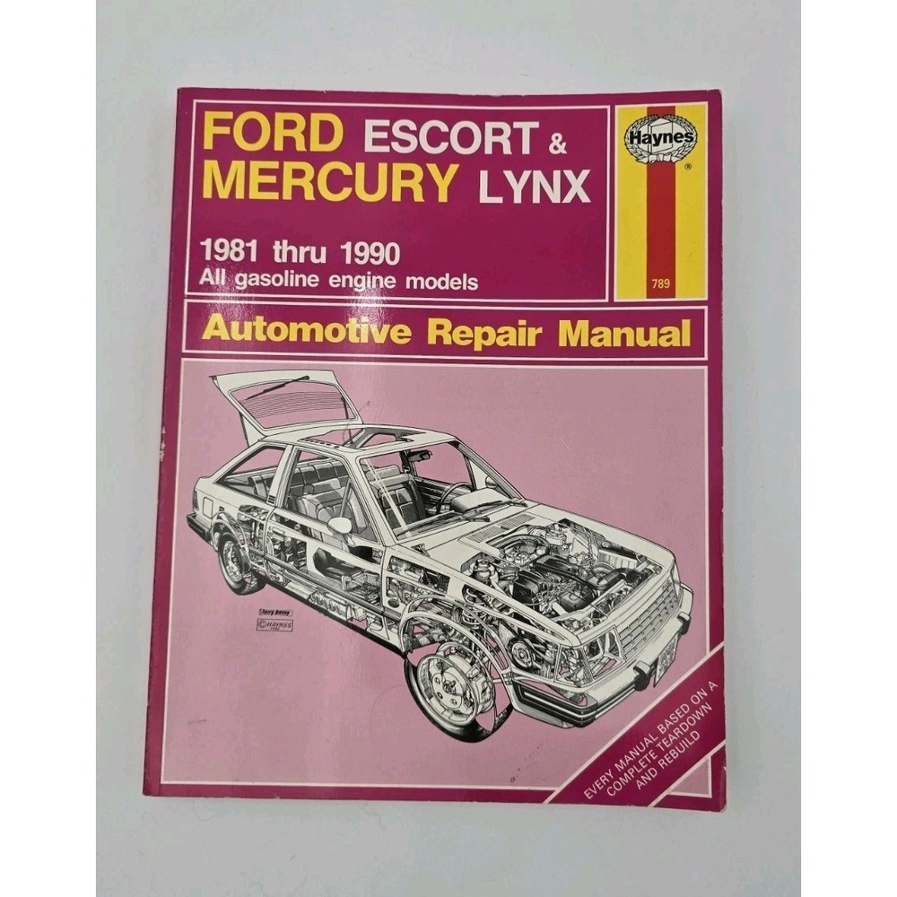1981-1990 Ford Escort and Mercury Lynx Haynes Repair Manual 789